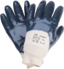 Nitril-Handschuhe mit Strickbund,  blau, VE=12 P.