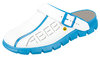 ESD-B-Schuh Dynamic 37312 Clog weiß/ blau mit Aufdruck - 35 - 48